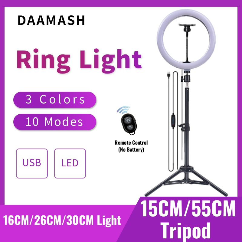 Photography Lighting Circle - 16cm/26cm/30cm LED Selfie Ring Lighting Fotograficzna