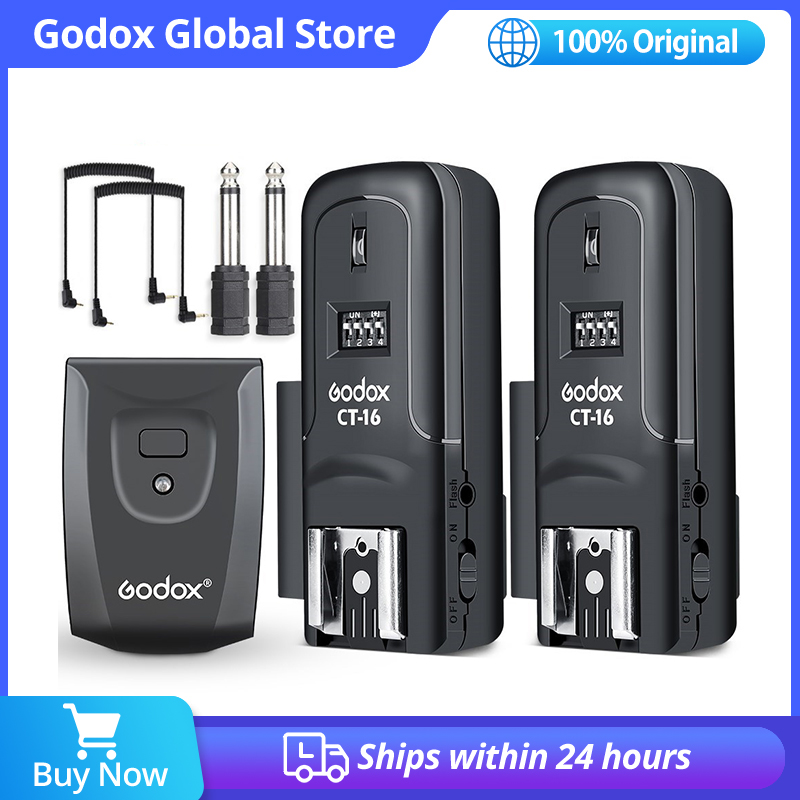 Trigger Receiver Set - Godox CT-16 16-kanałowy bezprzewodowy radiowy wyzwalacz