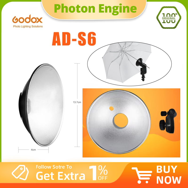 Beauty Dish 55Cm - Godox AD-S6 Przenośny reflektor typu parasol