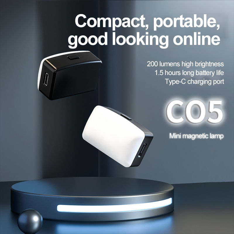 Photography Lighting Continuous - Mini magnetyczna lampa wypełniająca do selfie