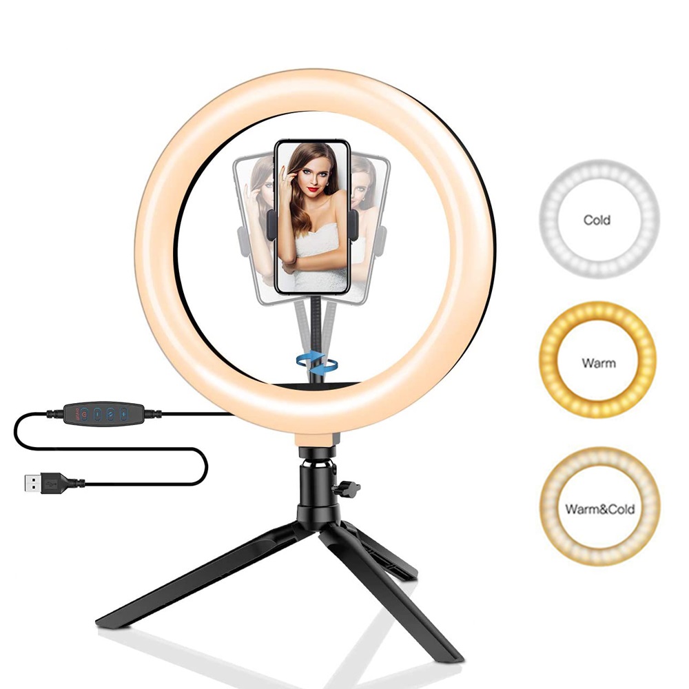 Photography Lighting Stick - 26cm 10-calowy pierścień LED do selfie