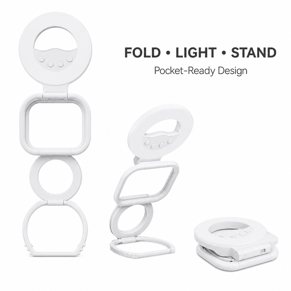 Photography Lighting Color - Składany Magnetyczny Statyw z Lampą LED