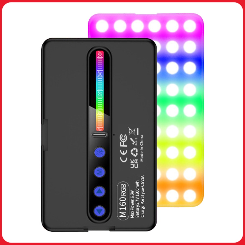 Photography Lighting Types - Lampa wideo LED RGB 6,5W 2700K-6500K,