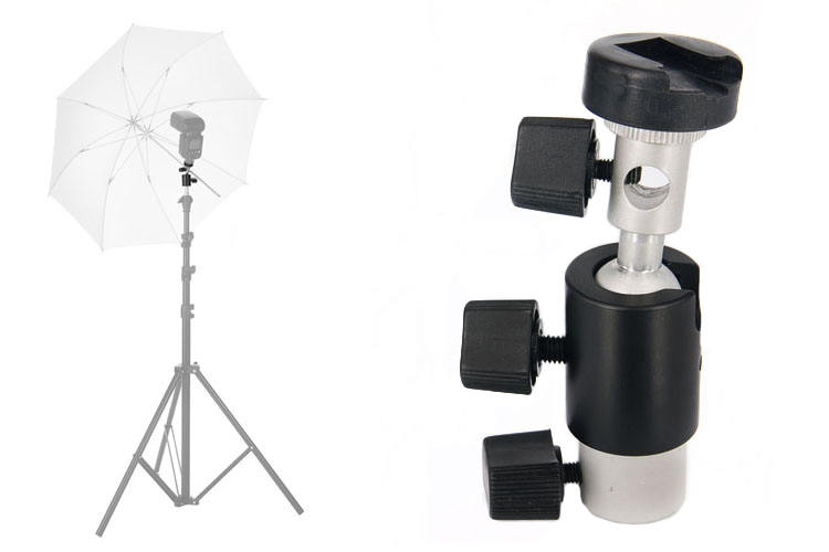 Photography Lighting Types - Uniwersalny adapter do mocowania lampy błyskowej