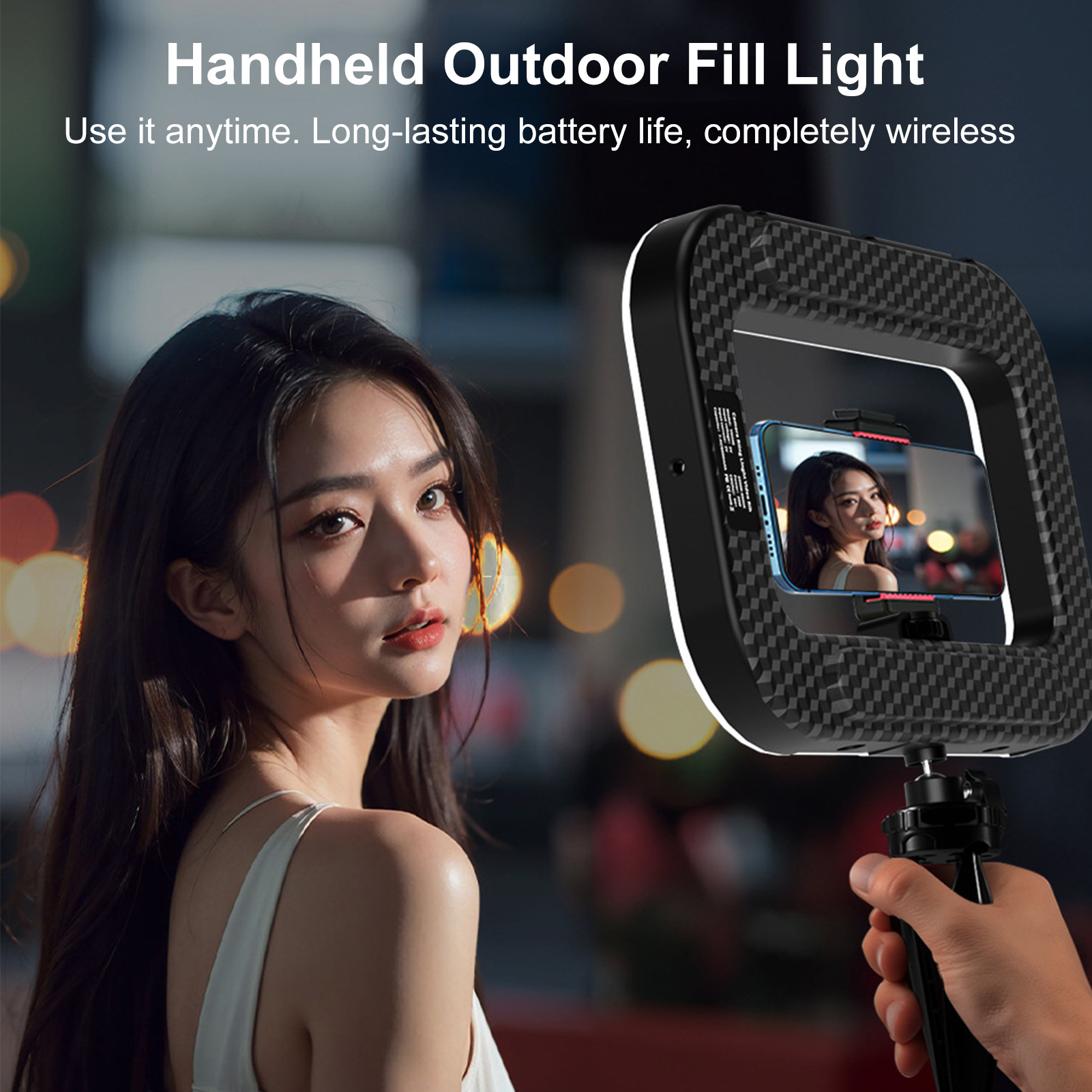 Akumulatorowa lampka do telefo – Photography Lighting Spotlight recenzja i cena