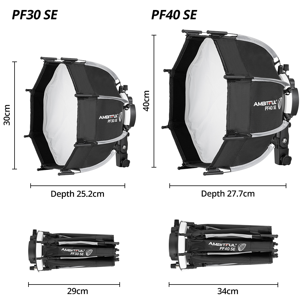 AMBITFUL PF30/PF40 30cm/40cm M – Godox Speedlite Flash recenzja i cena