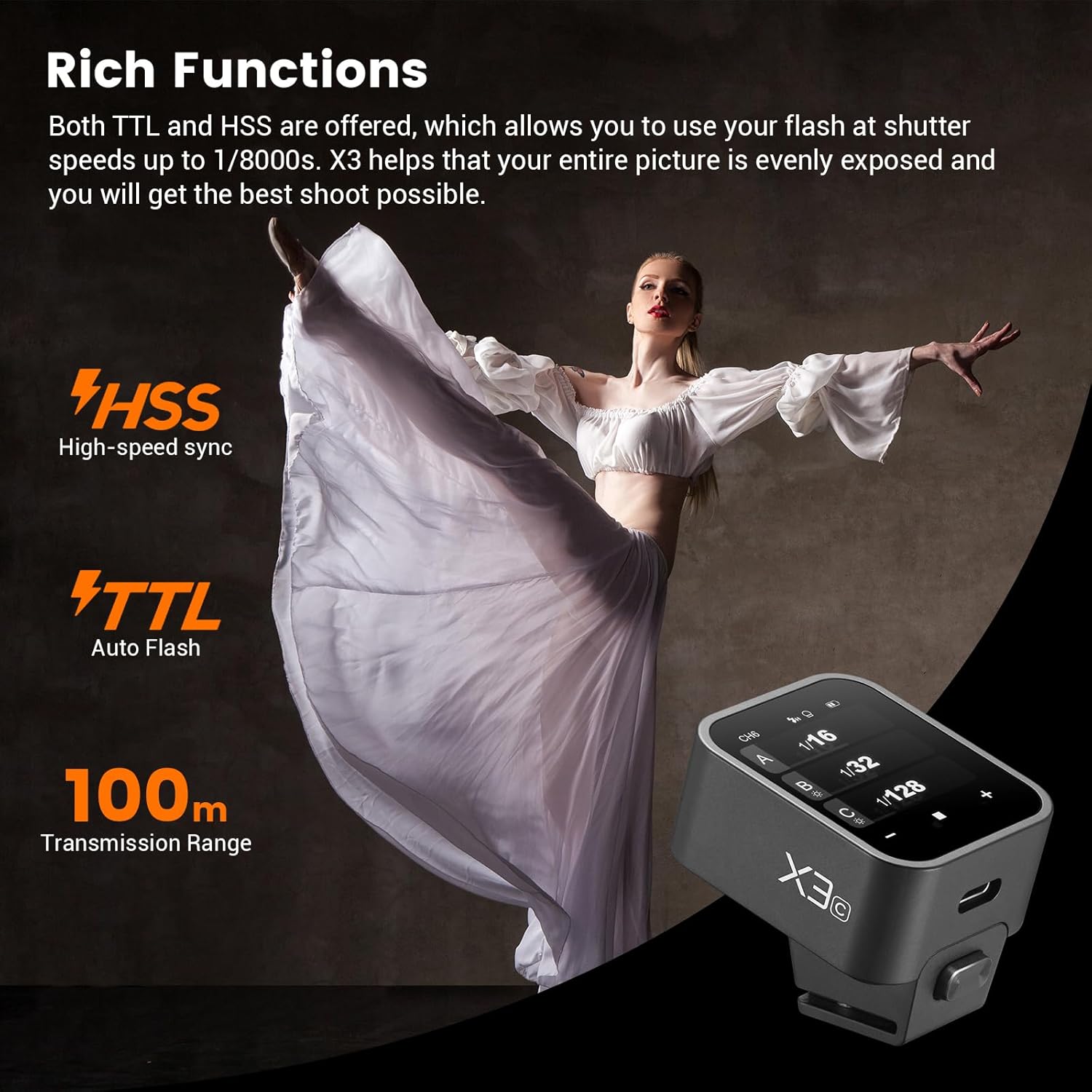 Godox X3C X3N X3S X3F X3O TTL  – Godox Speedlite Flash recenzja i cena