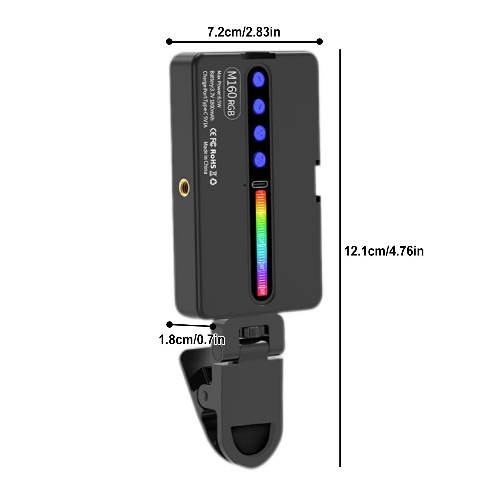 Lampa wideo LED RGB 6,5W 2700K – Photography Lighting Types recenzja i cena