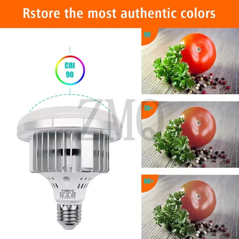 Lampa E27 85W 155W 3200K-5500K – Photography Lighting Color recenzja i cena