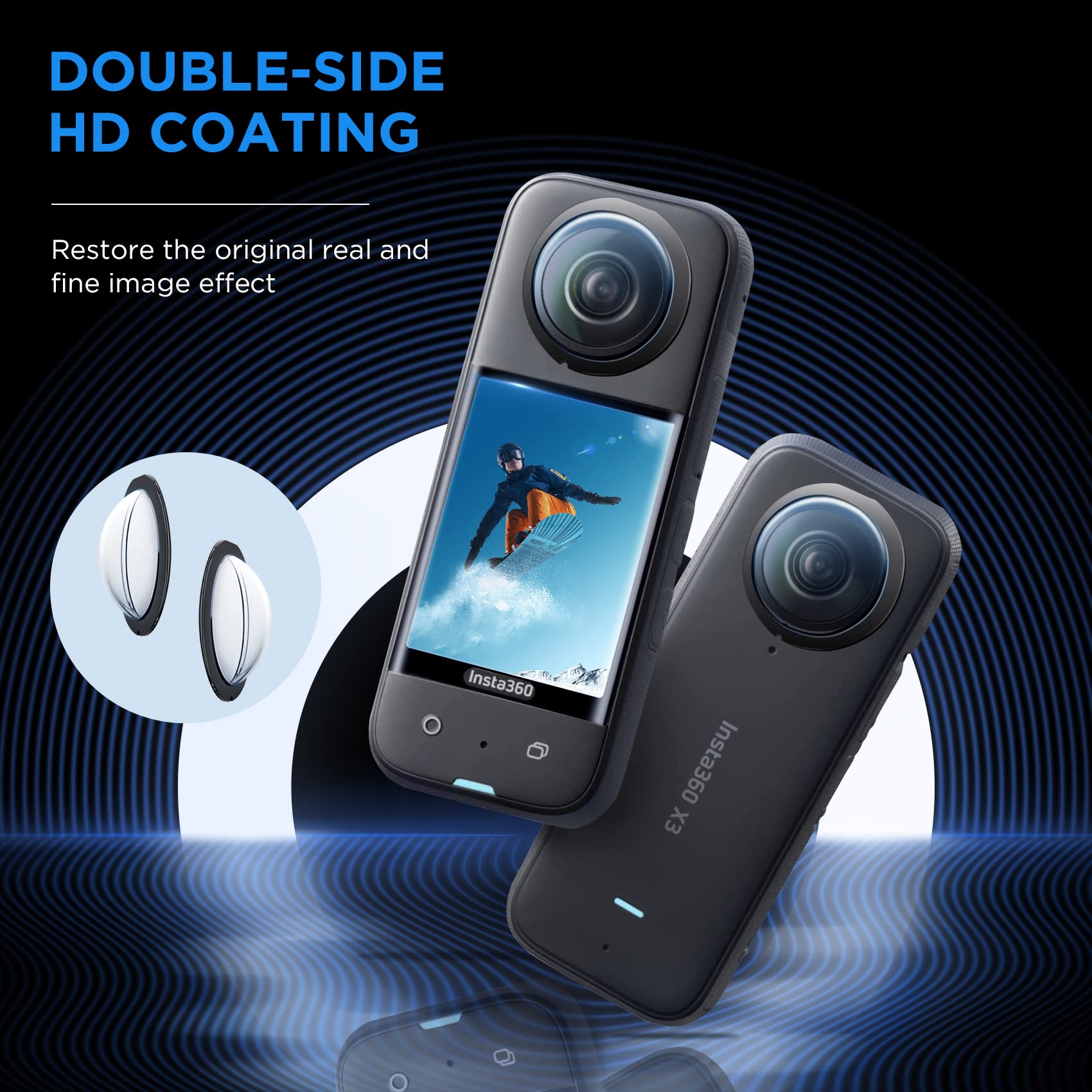 Osłona obiektywu do Insta360 X – Insta360 Camera X3 recenzja i cena
