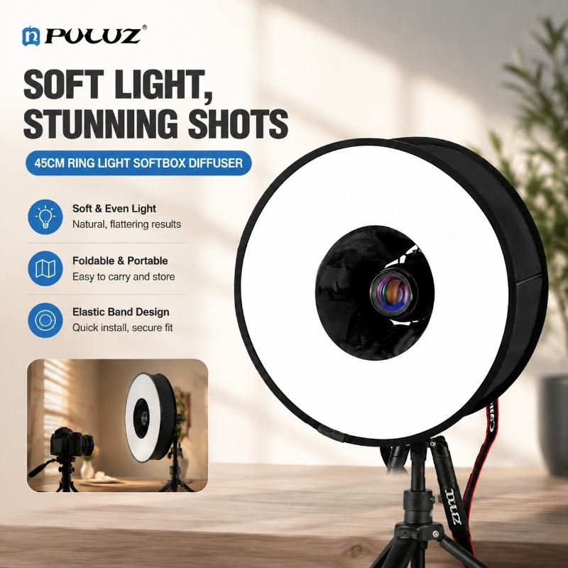 Składany 45cm softbox typu rin – Photography Lighting Types recenzja i cena