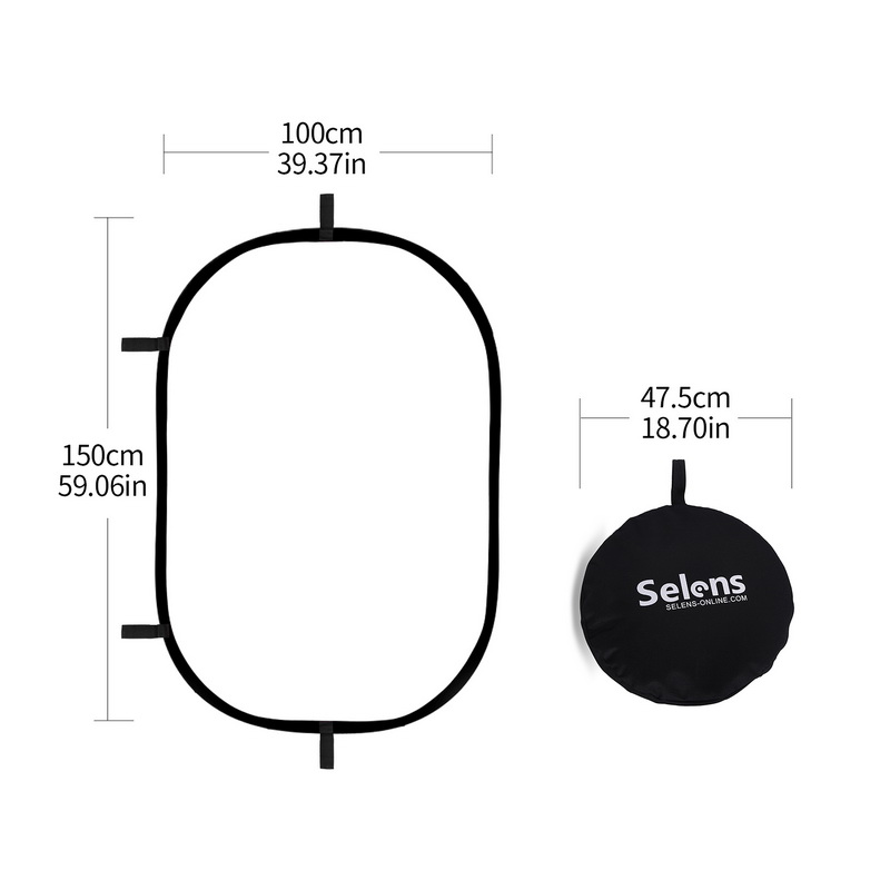 100X150CM składany owalny odbł – Photography Lighting Diffuser recenzja i cena