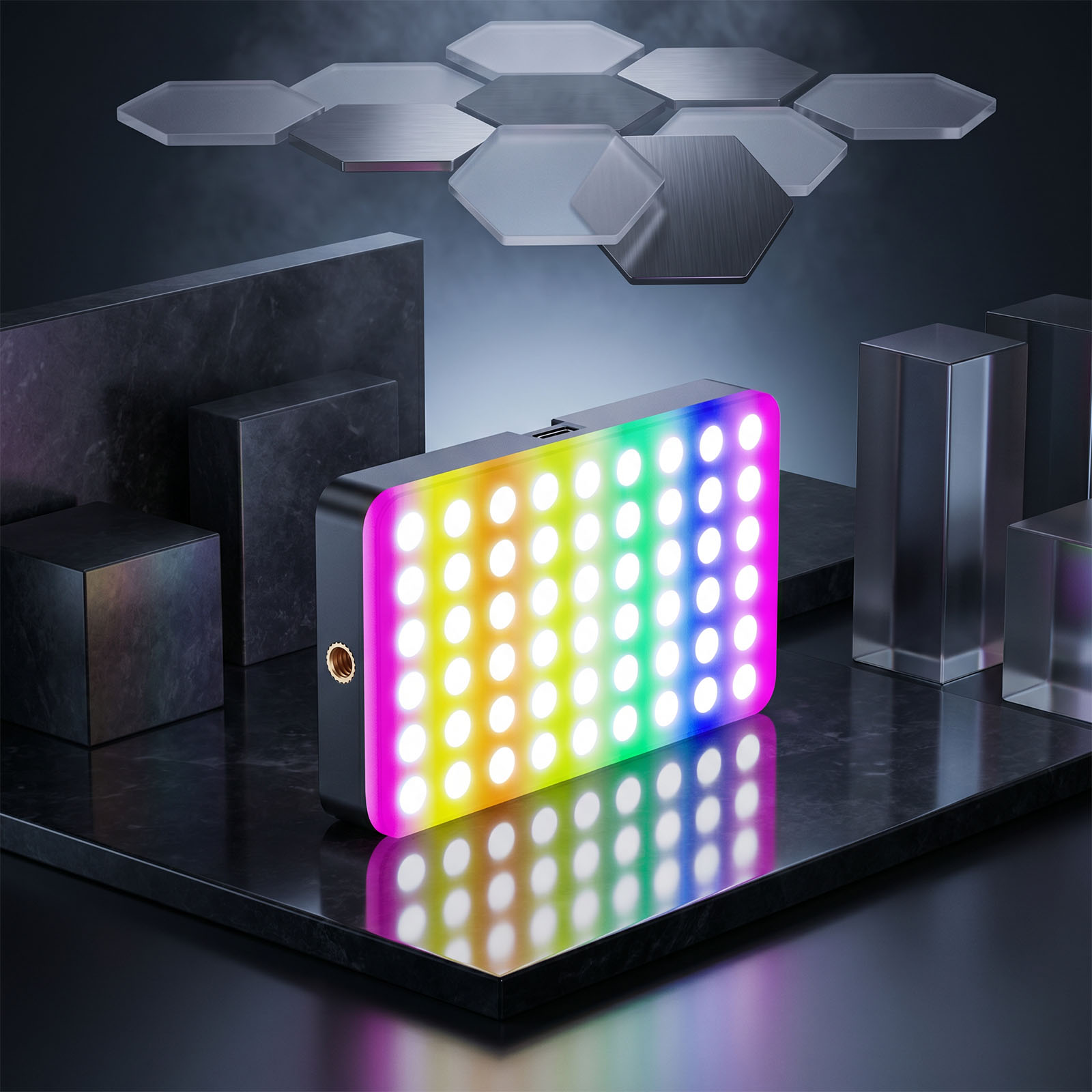 Lampa wideo LED RGB 6,5W 2700K – Photography Lighting Types recenzja i cena