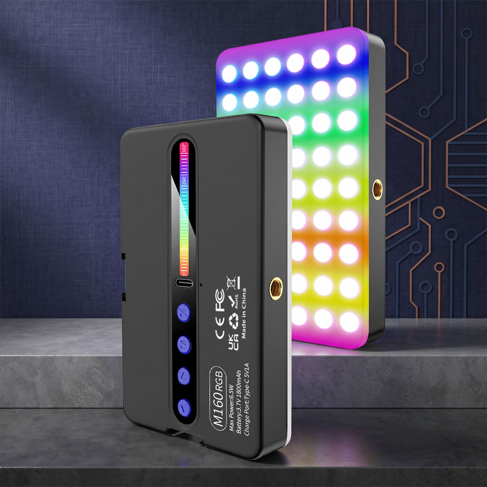 Lampa wideo LED RGB 6,5W 2700K – Photography Lighting Types recenzja i cena